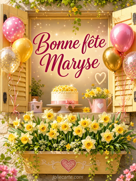 Carte bonne fête Maryse