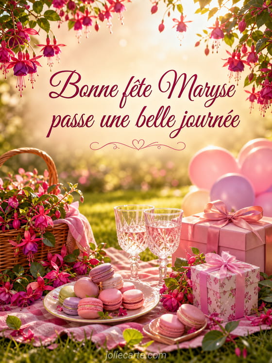 Carte bonne fête Maryse