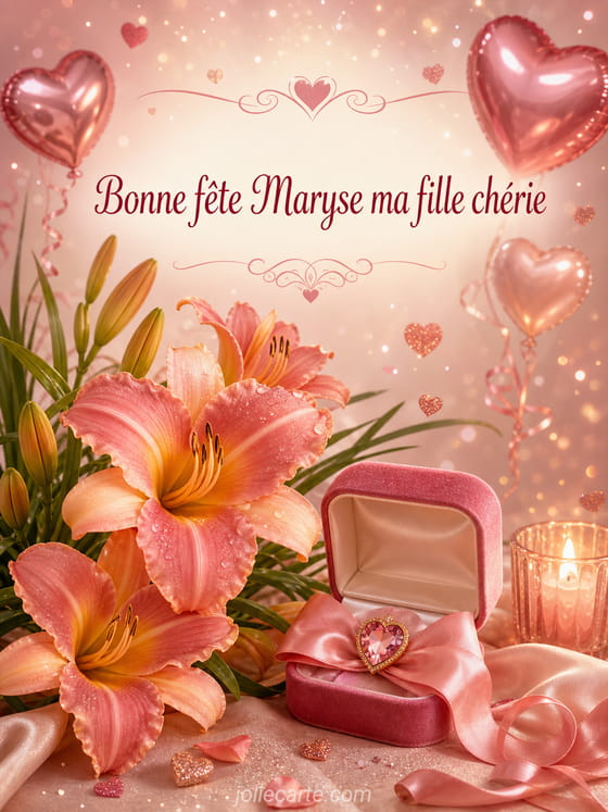 Carte bonne fête Maryse