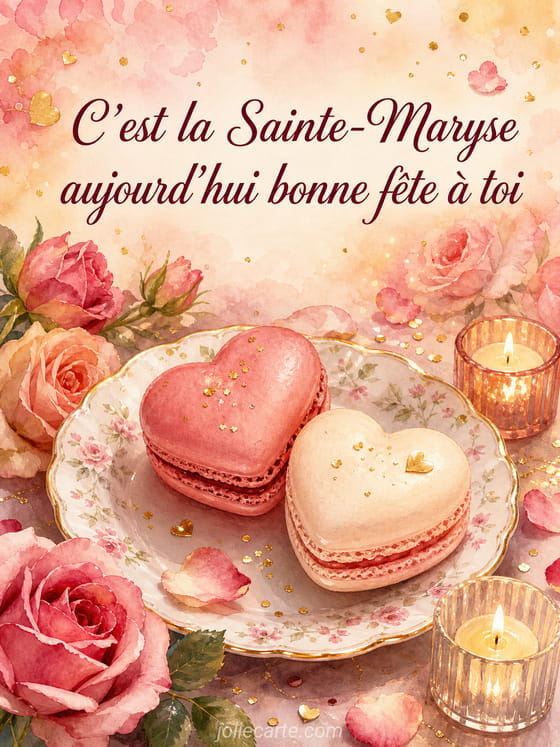 Carte bonne fête Maryse