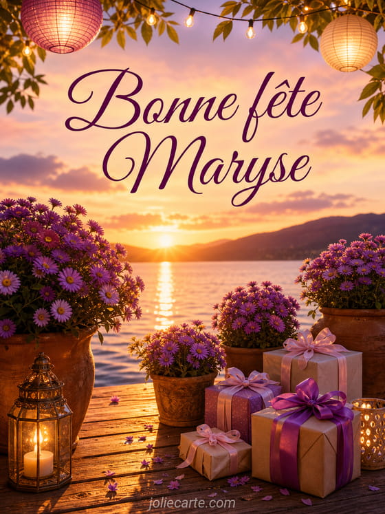 Carte bonne fête Maryse