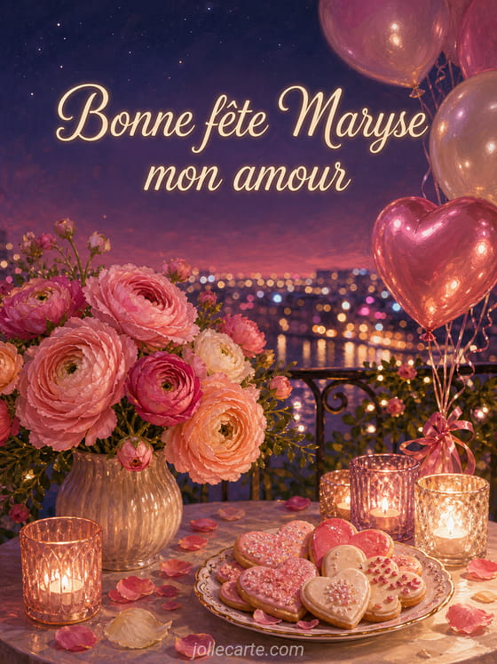 Carte bonne fête Maryse