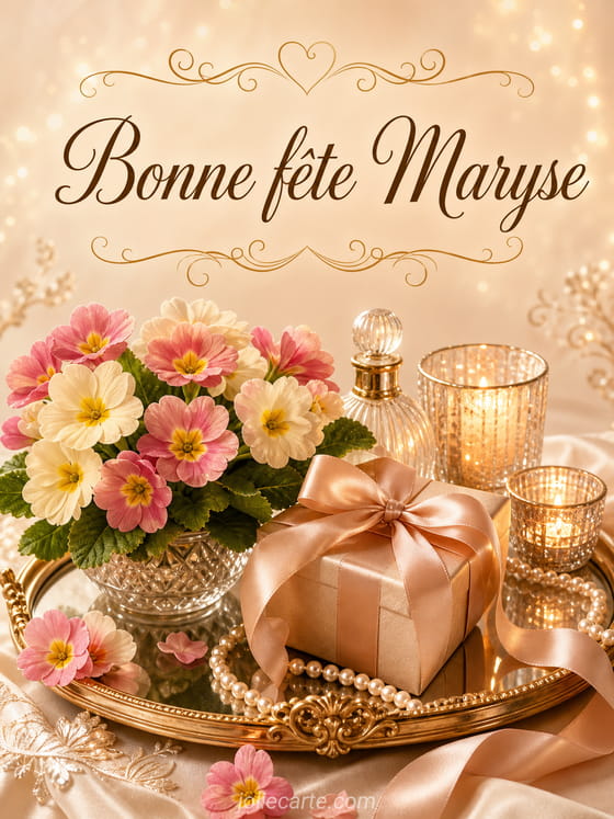 Carte bonne fête Maryse
