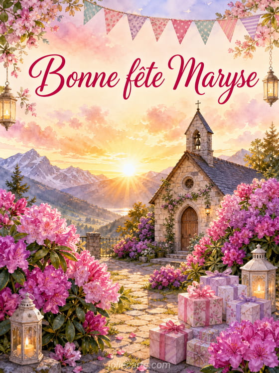 Carte bonne fête Maryse