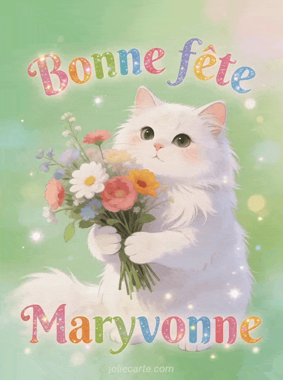 Bonne fête Maryvonne - Maryvonne gif bonne fete