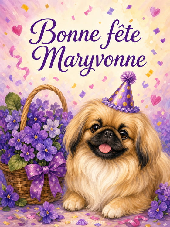 Carte bonne fête Maryvonne