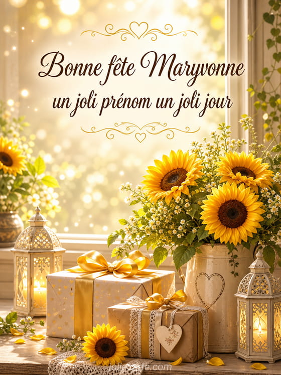 Carte bonne fête Maryvonne