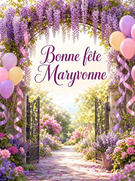 Carte bonne fête Maryvonne