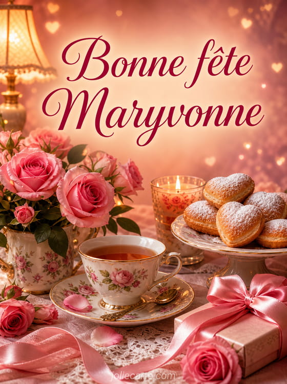 Carte bonne fête Maryvonne