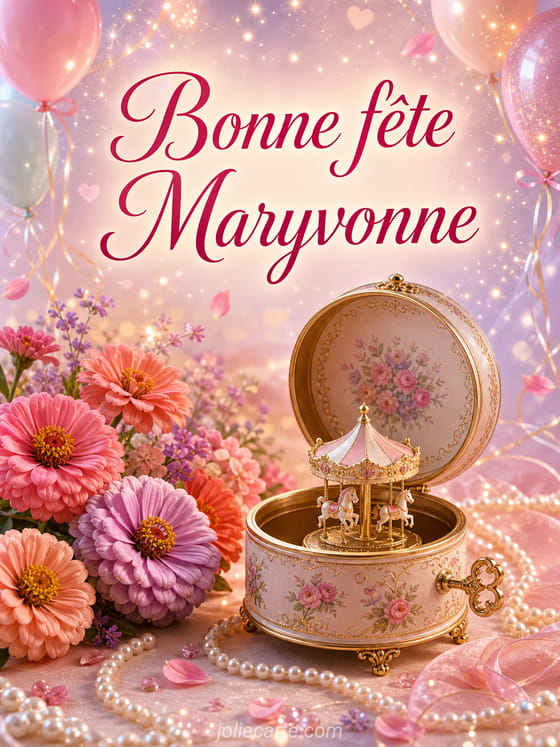 Carte bonne fête Maryvonne