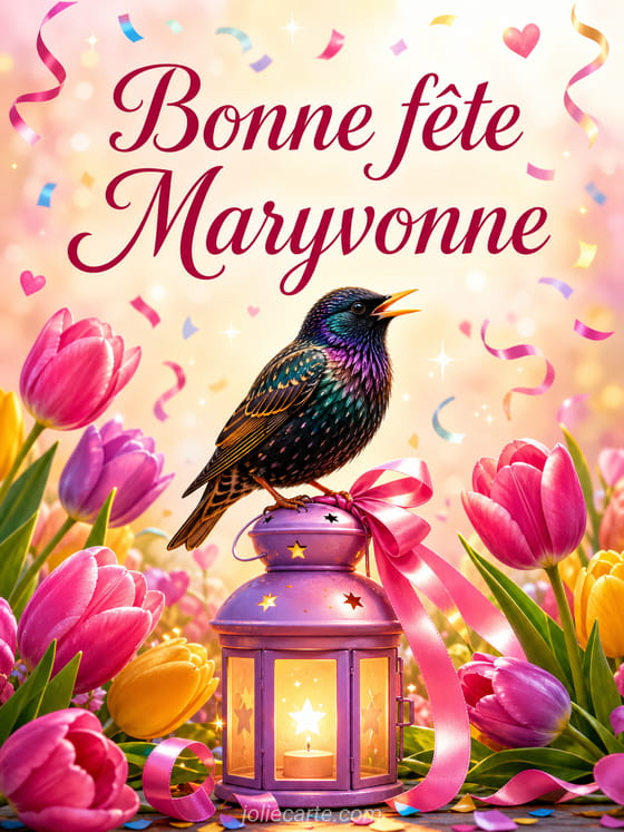 Carte bonne fête Maryvonne