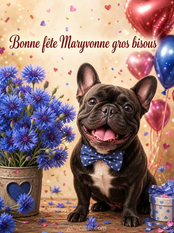 Carte bonne fête Maryvonne