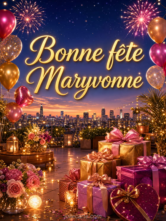 Carte bonne fête Maryvonne