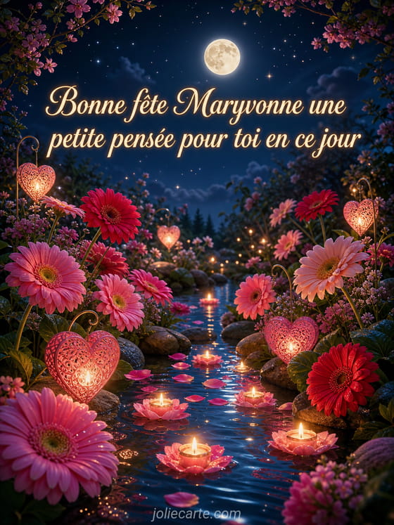 Carte bonne fête Maryvonne