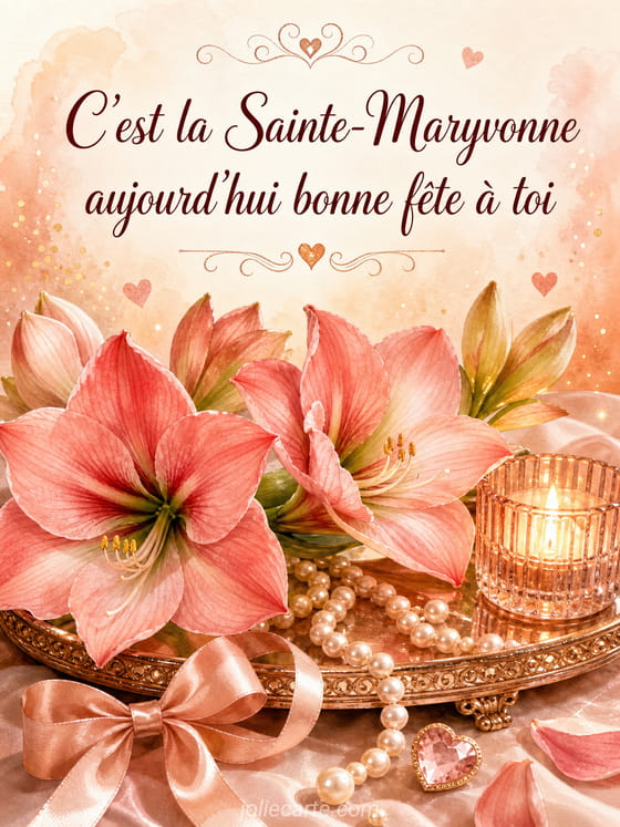 Carte bonne fête Maryvonne