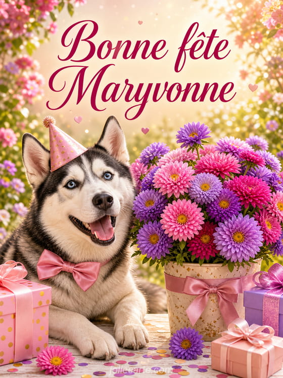 Carte bonne fête Maryvonne