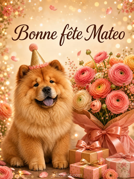 Carte bonne fĂȘte Mateo