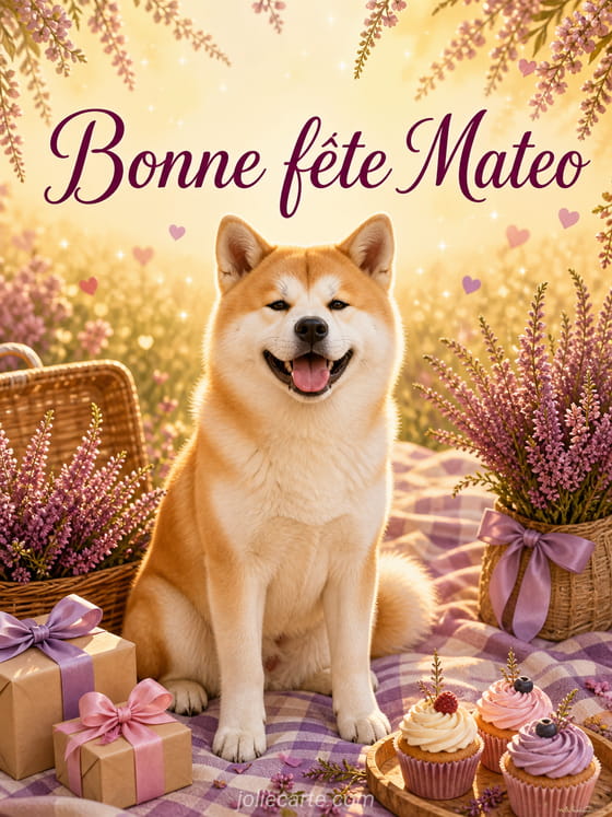Carte bonne fĂȘte Mateo