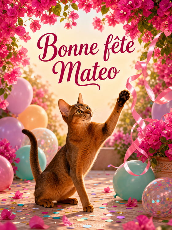Carte bonne fĂȘte Mateo