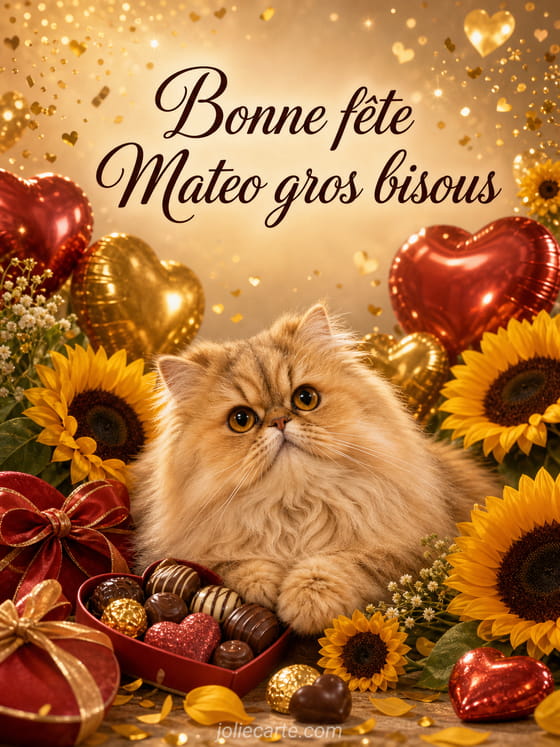 Carte bonne fĂȘte Mateo