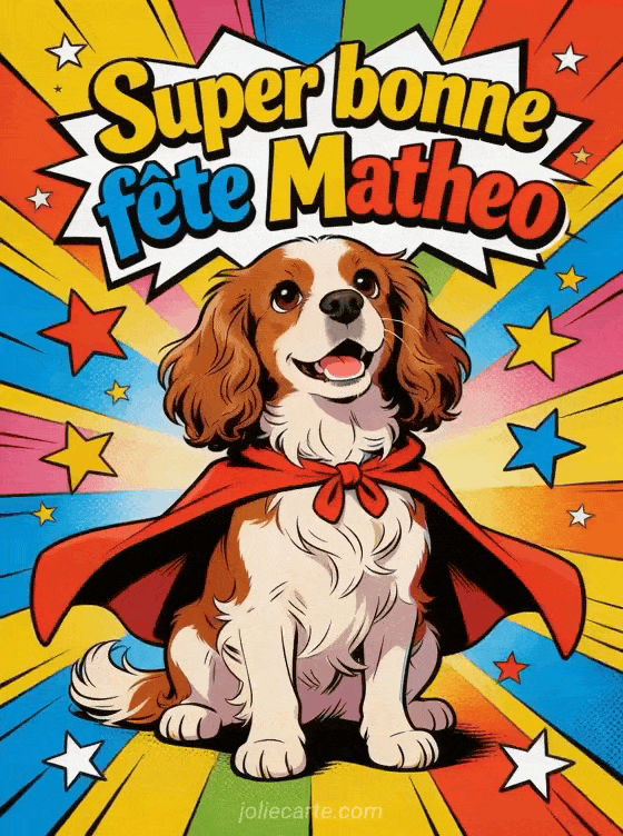 Bonne fête Matheo - Matheo gif bonne fete gratuit