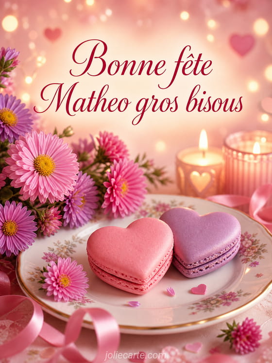 Carte bonne fĂȘte Matheo