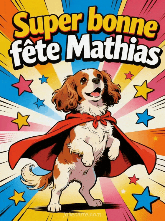 Bonne fête Mathias - Mathias gif bonne fete gratuit