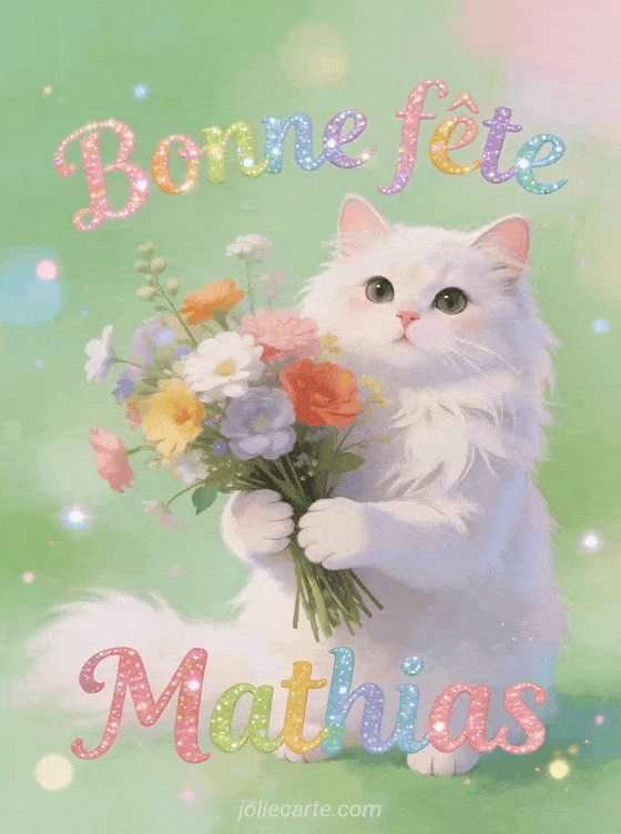 Bonne fête Mathias - Mathias gif bonne fete
