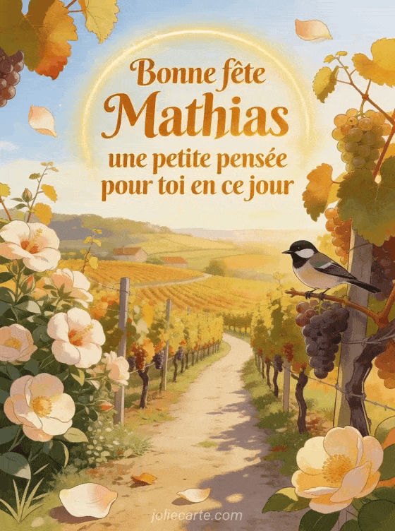 Bonne fête Mathias - Bonne fete mathias souhaiter