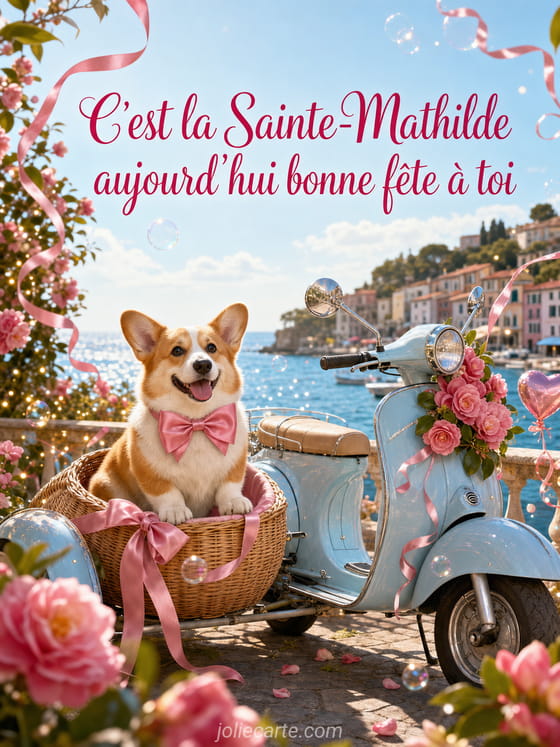 Carte bonne fĂȘte Mathilde