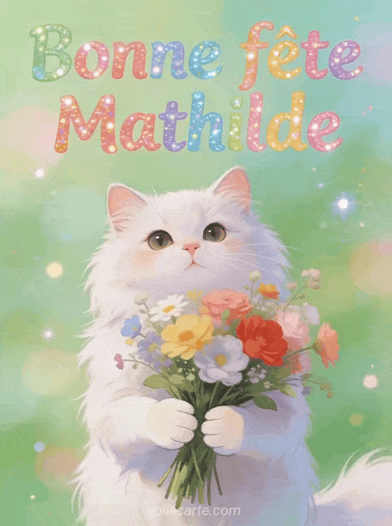 Bonne fête Mathilde - Mathilde gif bonne fete