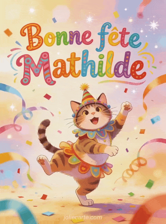 Bonne fête Mathilde - Mathilde gif bonne fete humour gratuit