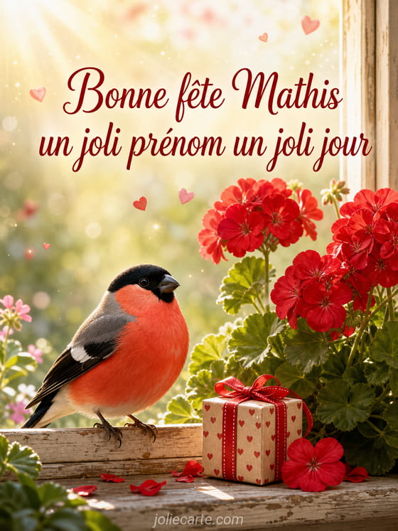 Carte bonne fête Mathis