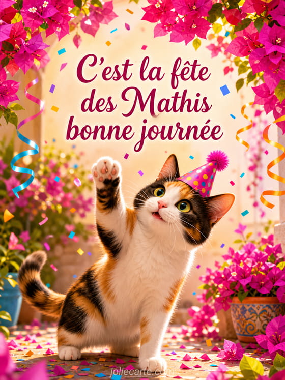 Carte bonne fête Mathis