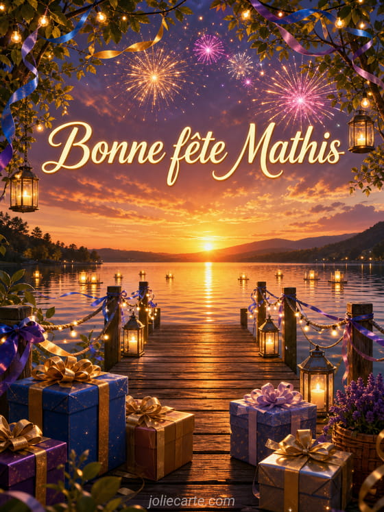 Carte bonne fête Mathis