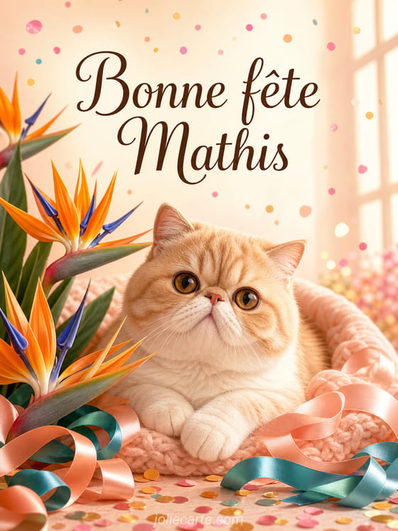 Carte bonne fête Mathis