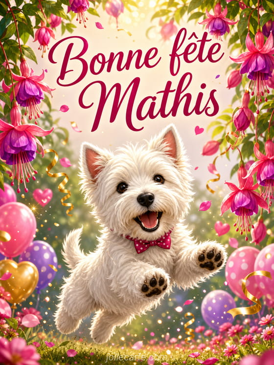 Carte bonne fête Mathis