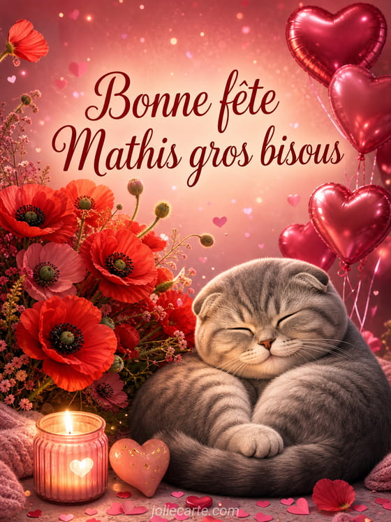 Carte bonne fête Mathis