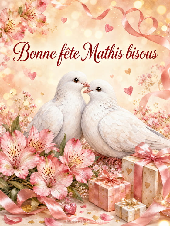 Carte bonne fête Mathis