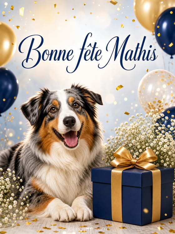 Carte bonne fête Mathis