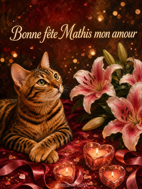 Carte bonne fête Mathis