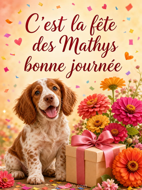 Carte bonne fĂȘte Mathys