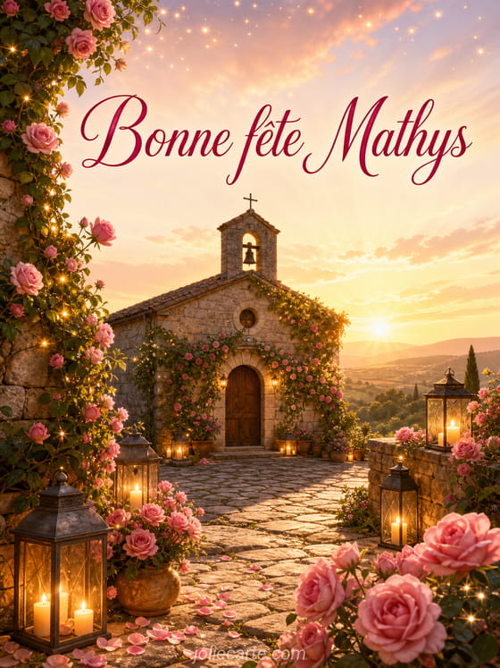 Carte bonne fĂȘte Mathys