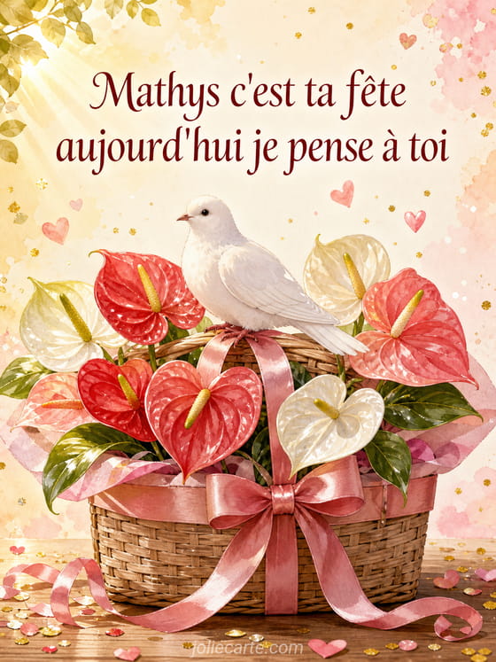 Carte bonne fĂȘte Mathys