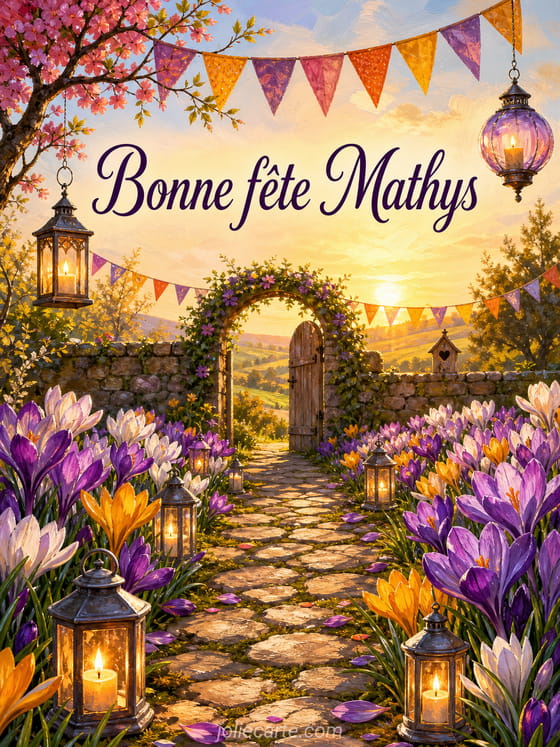 Carte bonne fĂȘte Mathys