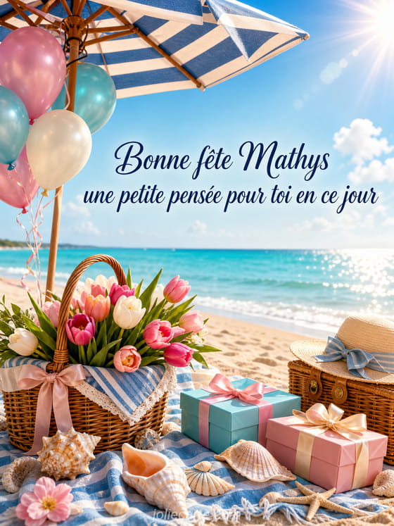 Carte bonne fĂȘte Mathys