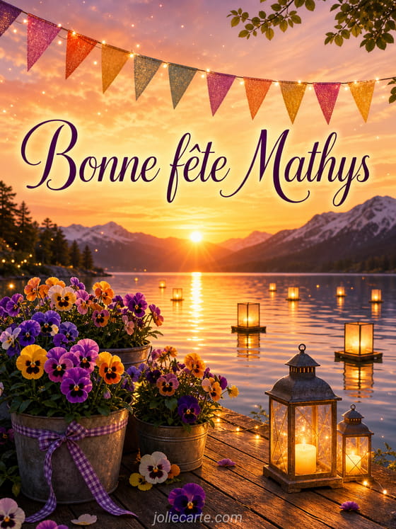 Carte bonne fĂȘte Mathys