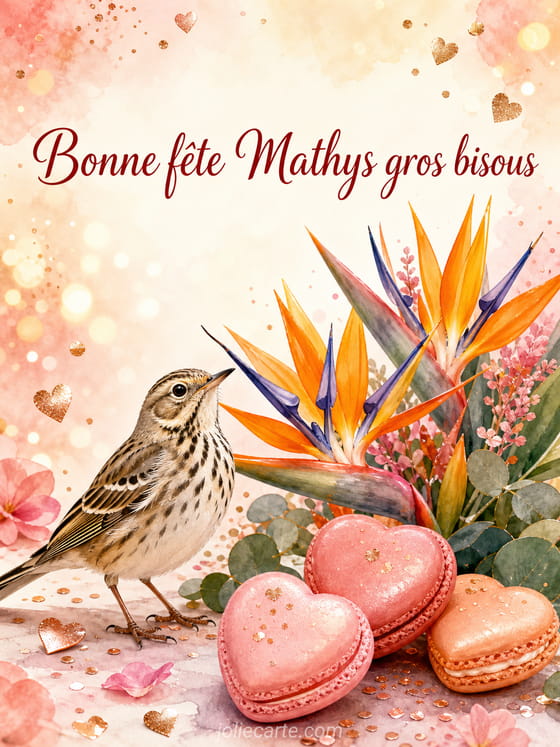 Carte bonne fĂȘte Mathys