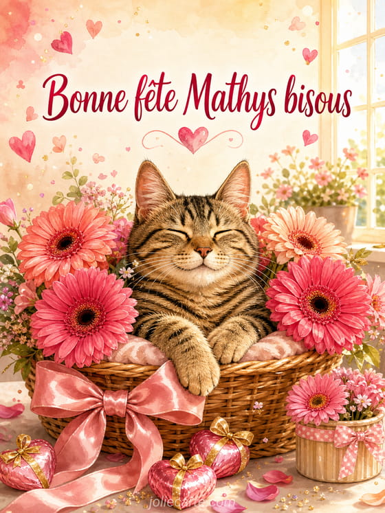 Carte bonne fĂȘte Mathys