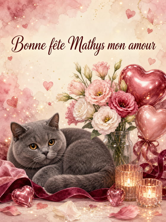Carte bonne fĂȘte Mathys
